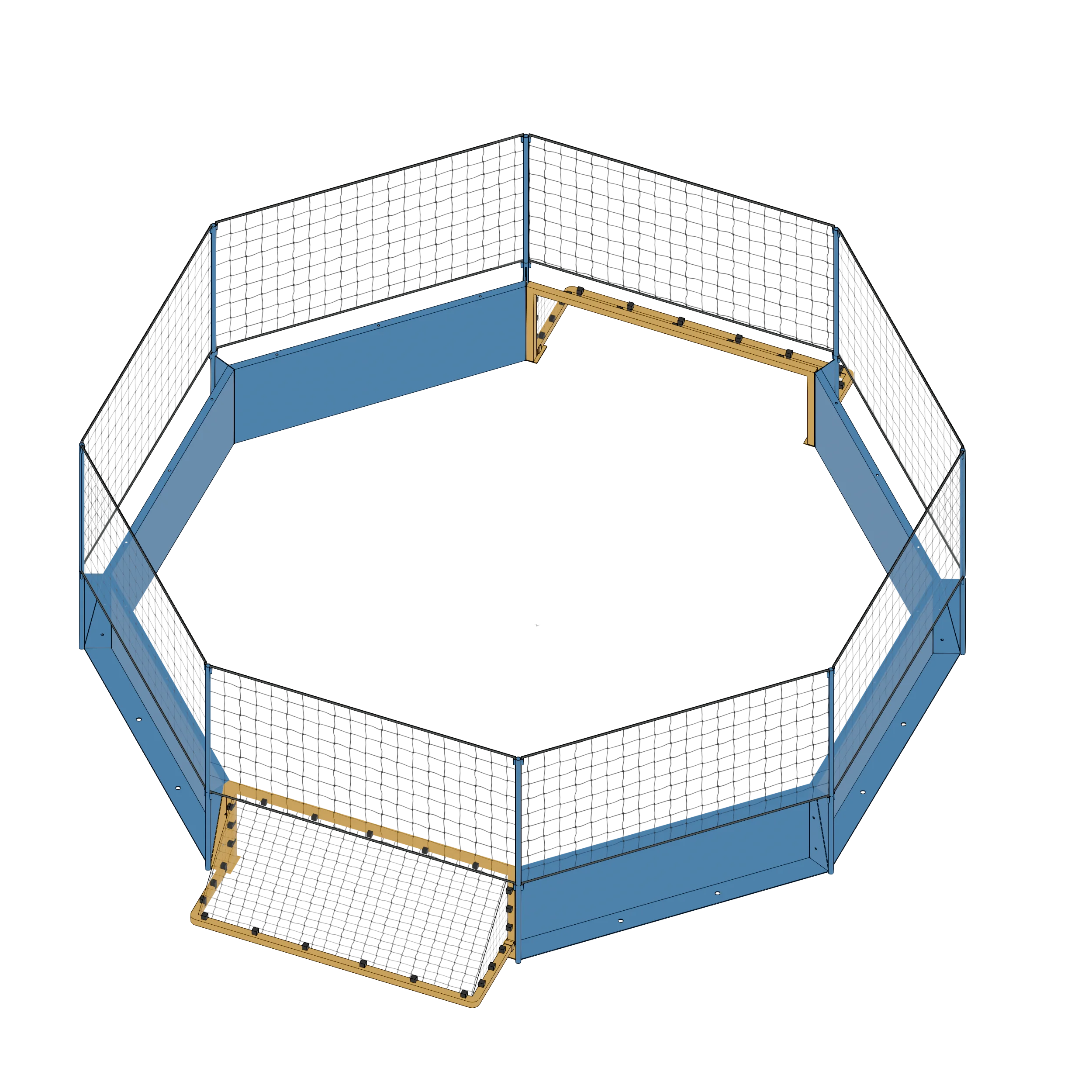 Terrain Octoball T1 avec filet
