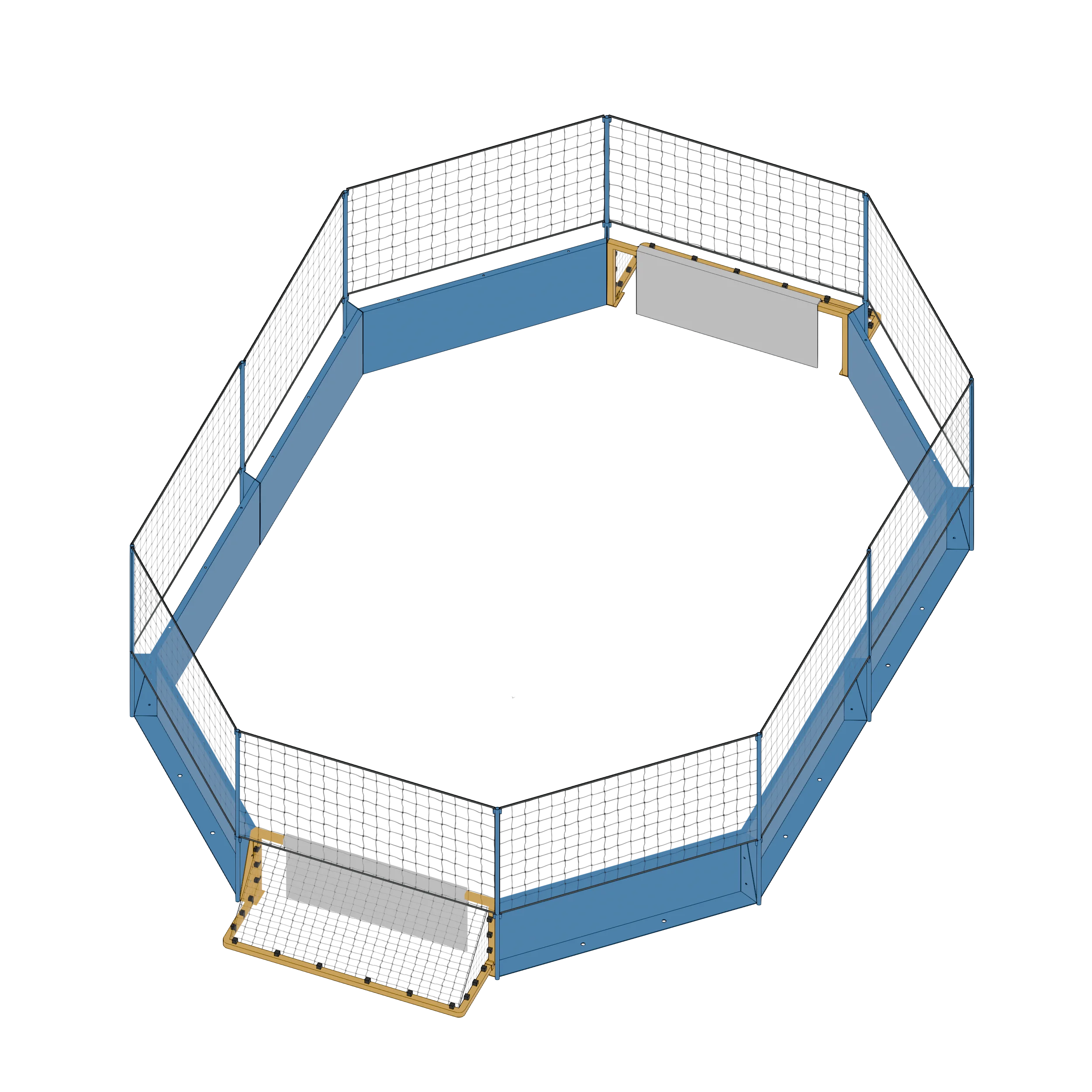 Terrain Octoball T2 avec filet
