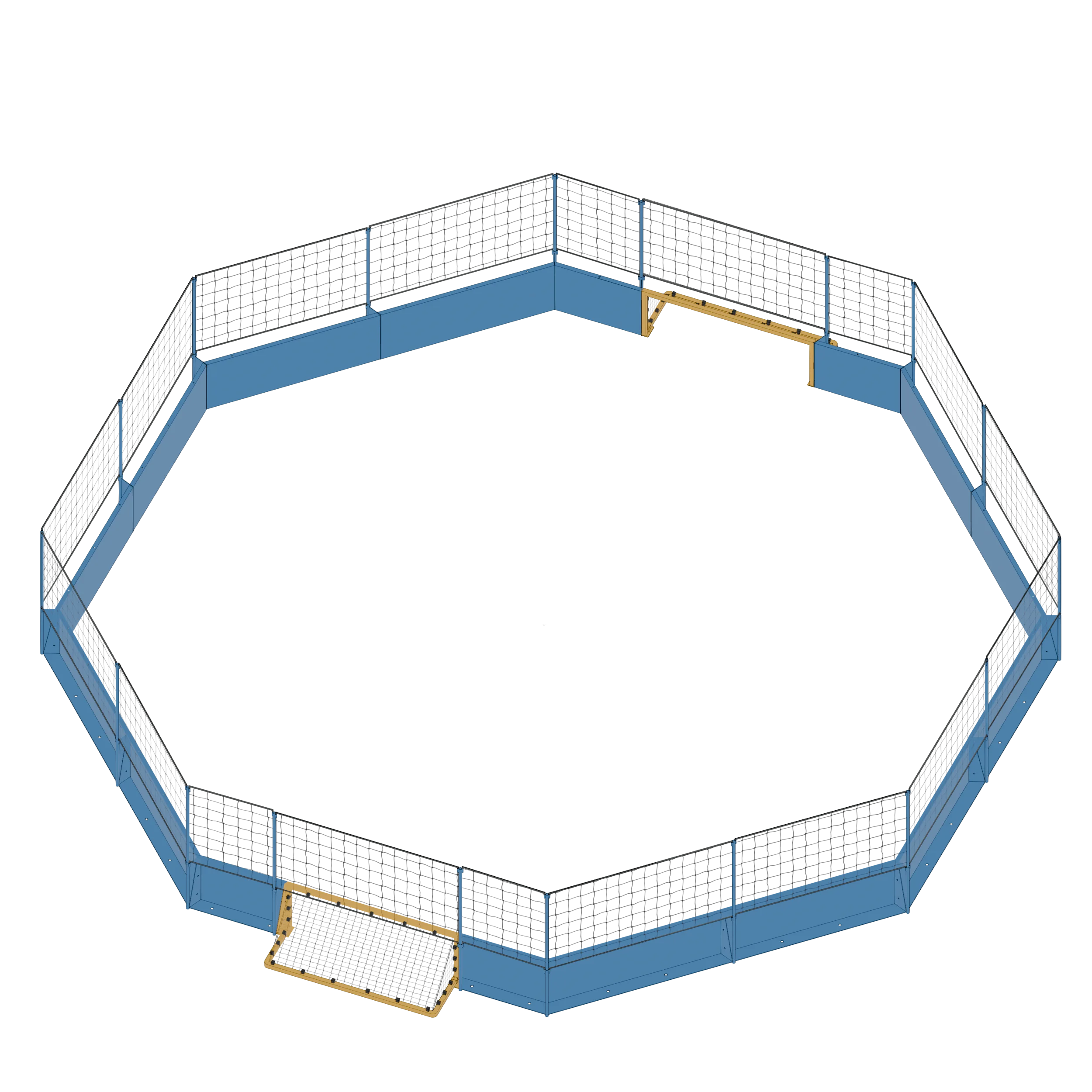 Terrain Octoball T3 avec filet